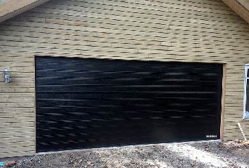 Porte garage noir